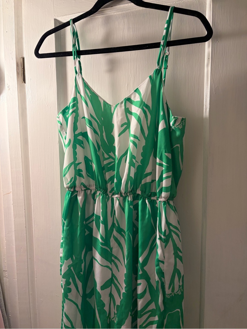 Lilly Pulitzer for Target Green and White Tropical Slip Dress